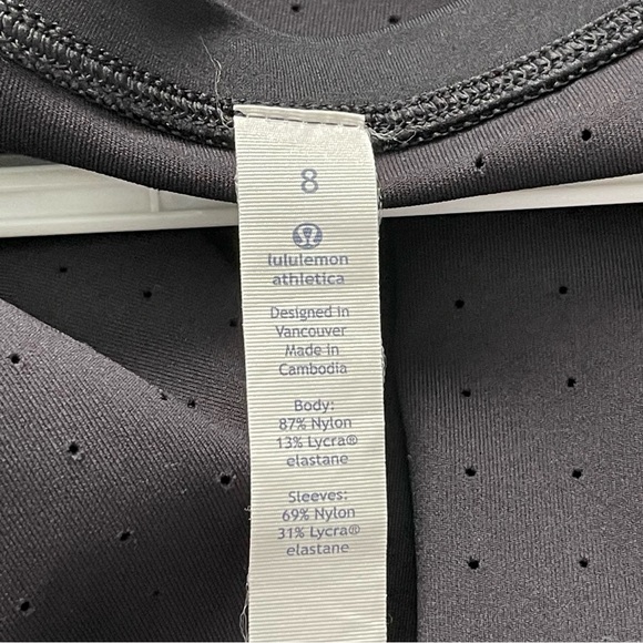 Lululemon Mind Over Miles Long Sleeve Running Top Black Size 8 - Picture 15 of 15